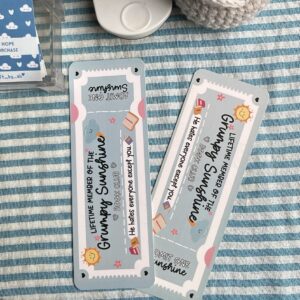 Cute ticket bookmark
