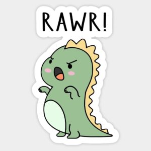 Rawr Sticker